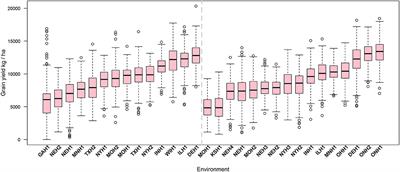 Utility of Climatic Information via Combining Ability Models to Improve Genomic Prediction for Yield Within the Genomes to Fields Maize Project